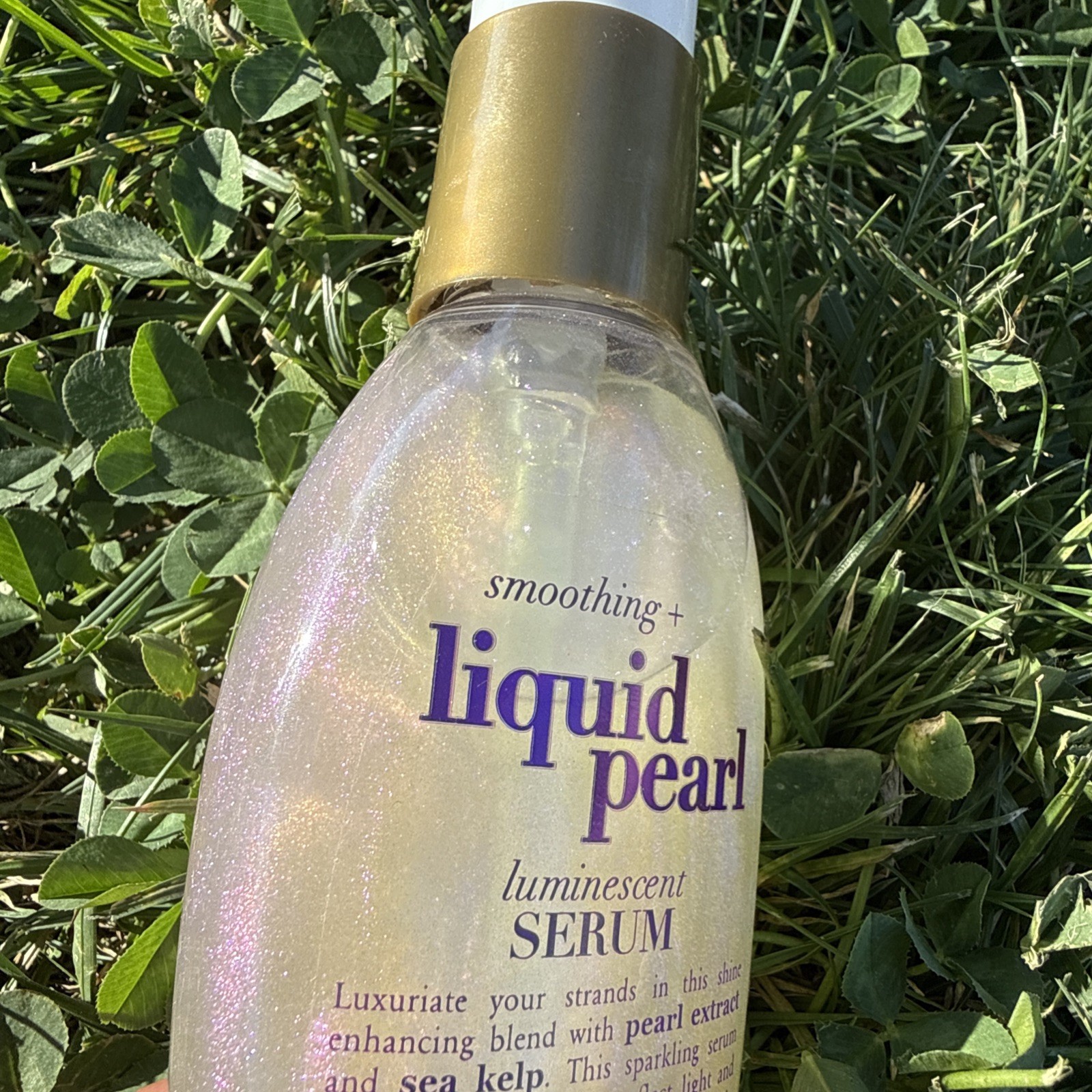RARE OGX Smoothing Liquid Pearl Luminescent Serum 3.8 fl oz New