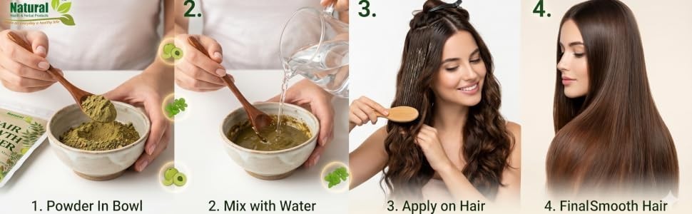Natural Ayurvedic Hair Growth Powder 120g Herbal Hair Mask for All Hair Types