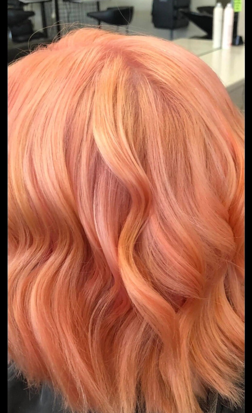 Ion Salmon Hair Dye Permanent Brights Crème Hair Color Peach