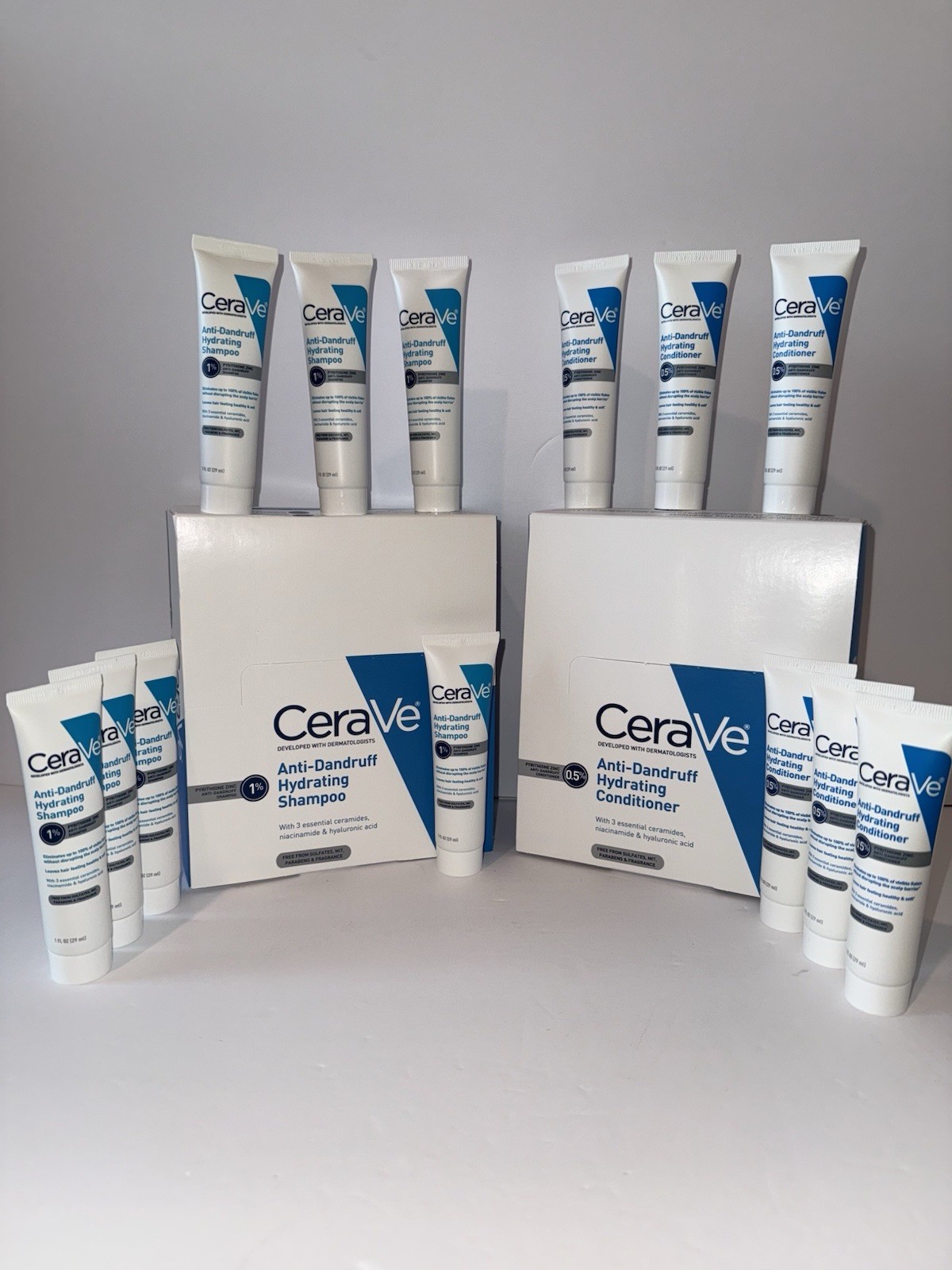 CeraVe Anti Dandruff Shampoo & Conditioner 2 Pack, 15 FL Oz Each Pack.