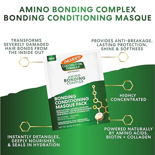 Palmer’s Amino Bonding Hair Mask 2.1oz Intense Conditioning Masque Anti Frizz