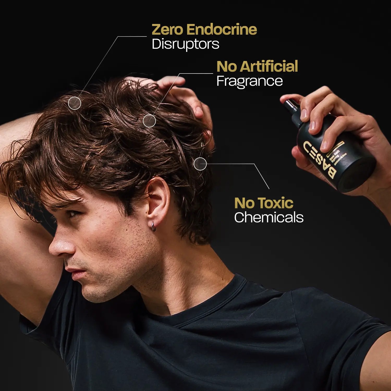 BASED Wave & Style Duo: Sea Salt Spray & Pomade, Non‑Toxic Bundle