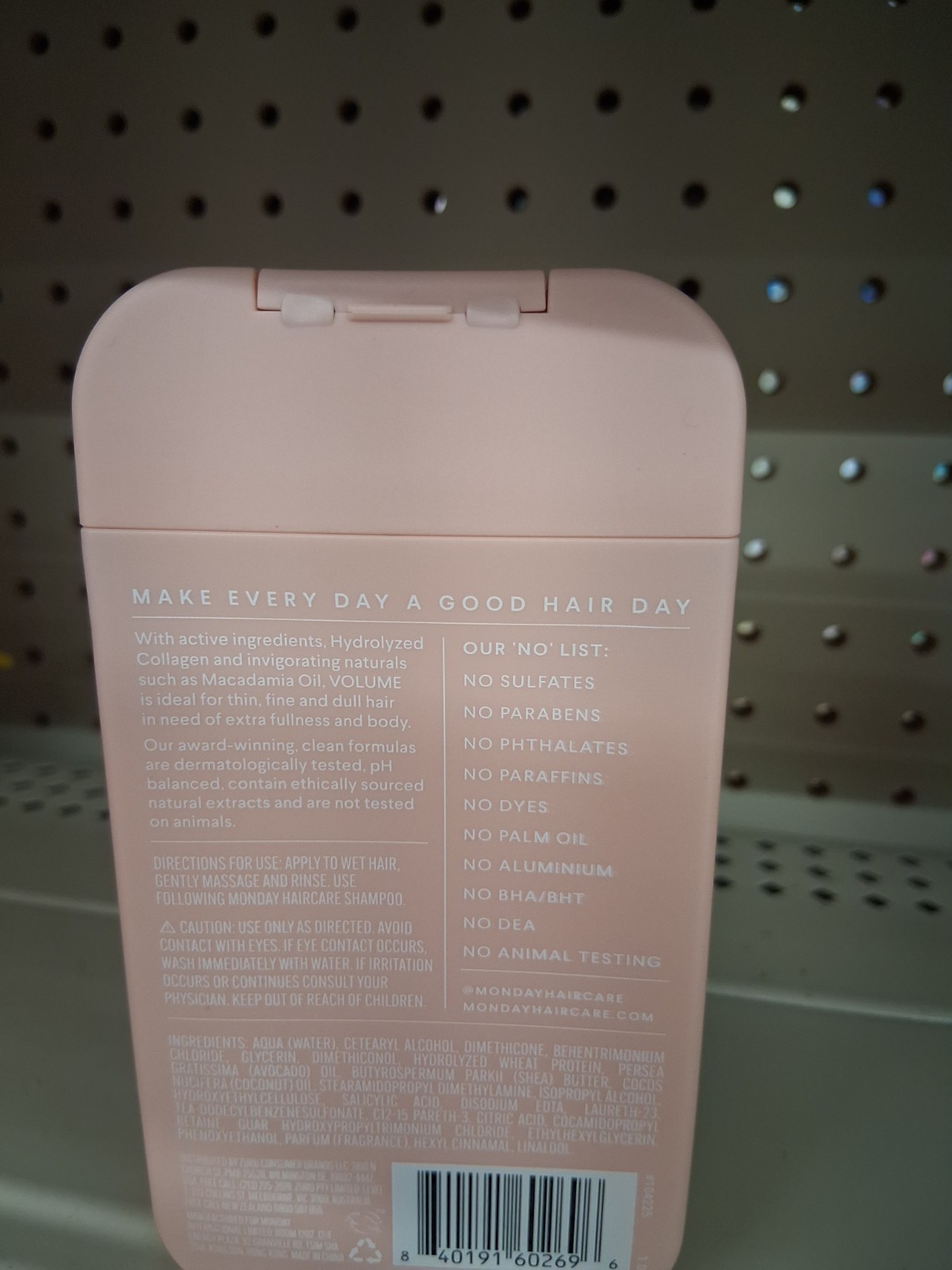 MONDAY VOLUME + Collagen Volumizing Conditione Fine/Thin Hair 6.7fl oz Pack Of 2