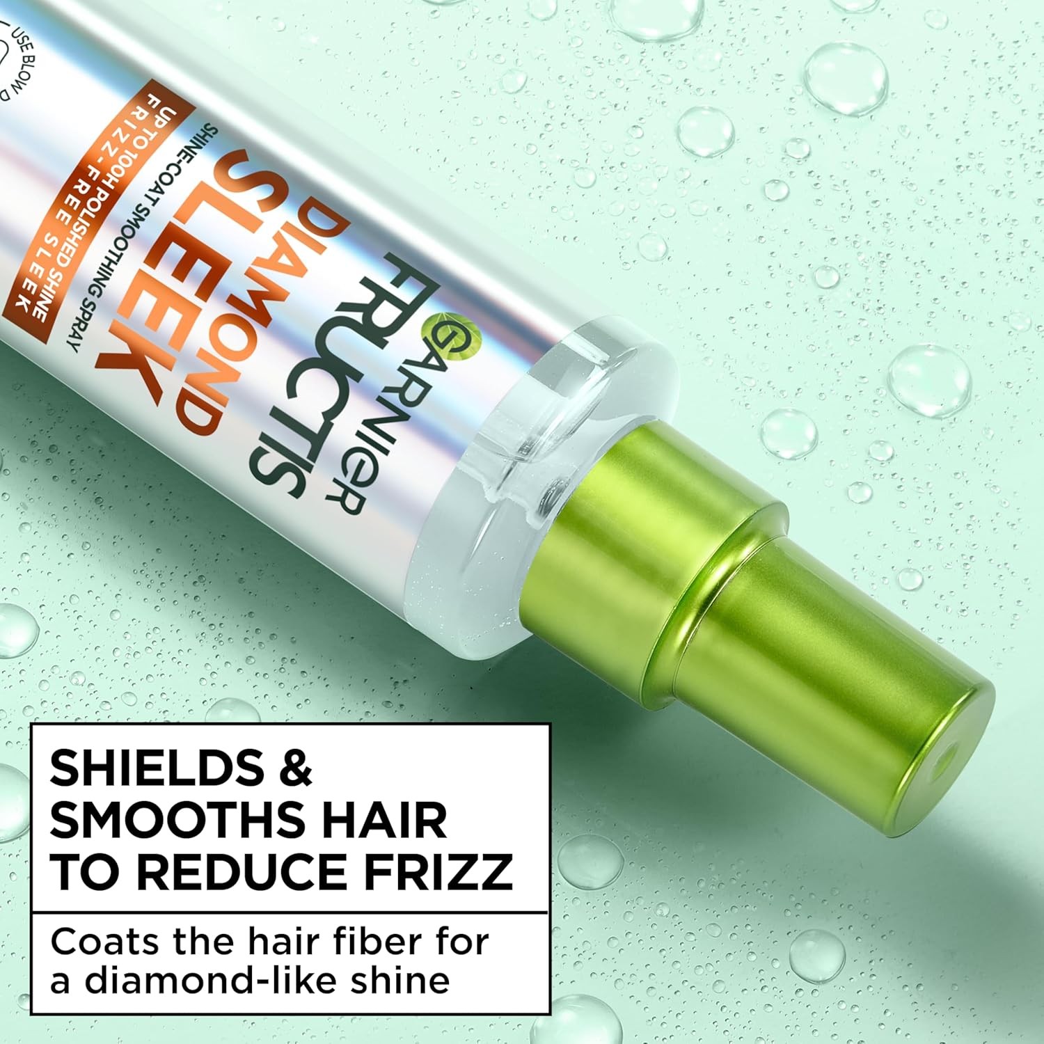 Garnier Fructis Diamond Sleek Hair Shine Spray Heat Protectant 4.6 oz Argan Oil