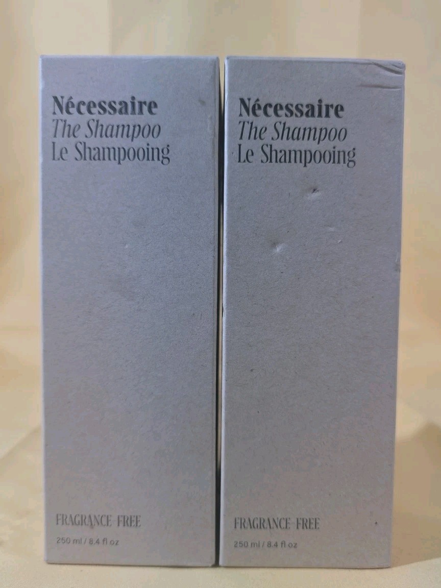 2 pack Nécessaire The Shampoo Fragrance Free 250ml/8.4 fl oz Standard Size