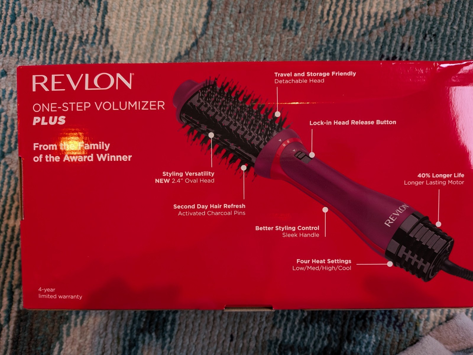 Revlon One-Step Volumizer Plus Brush Hair Dryer, New in Box