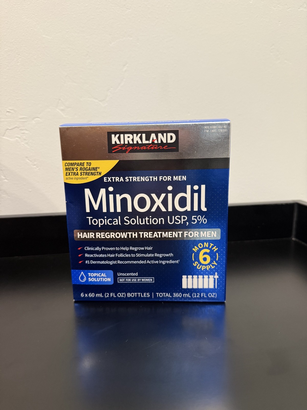Kirkland Signature Minoxidil 5% Extra Strength Men Hair Regrowth Original