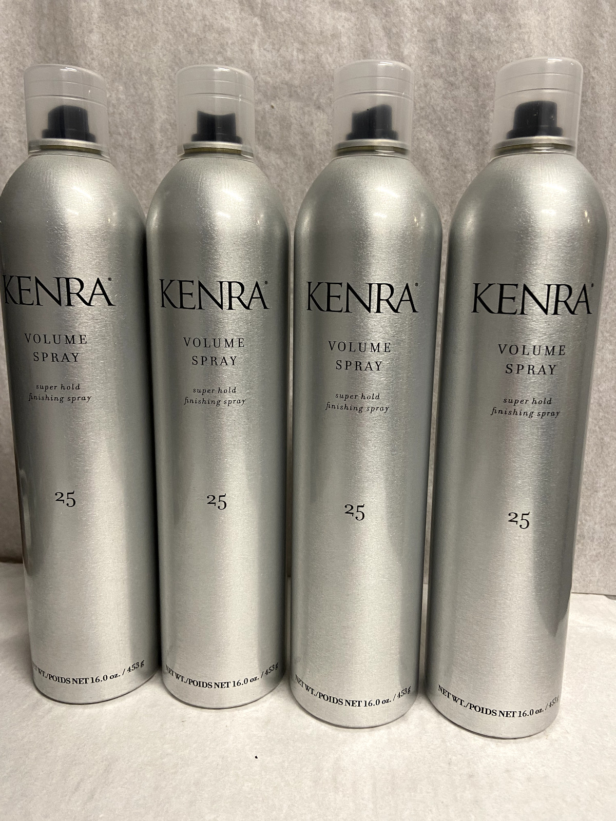Kenra Volume Spray #25 16Oz Pack of 4 Super Hold Finishing Spray -50% VOC