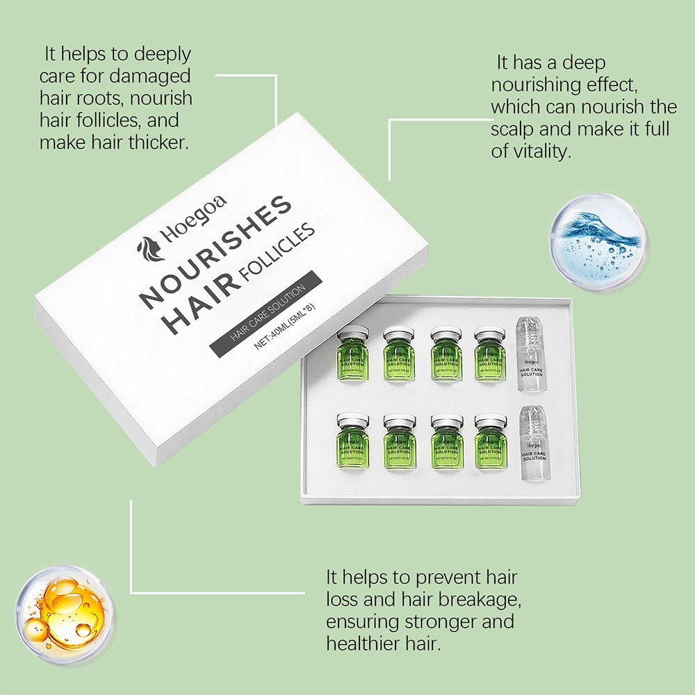 8PCS/SET MICRONEEDLE Hair Regrowth System, Advanced Hair Treatment Ginseng Serum