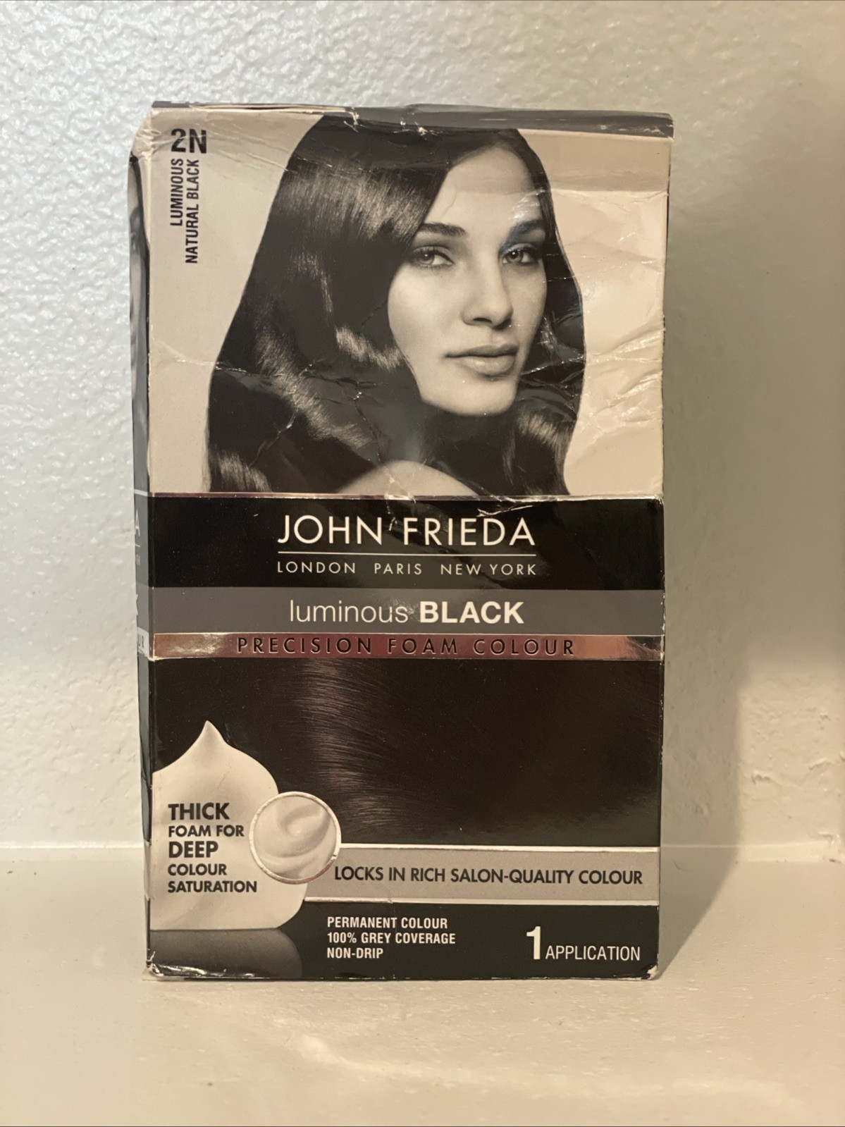 John Frieda 2N luminous natural black precision foam colour – NIB