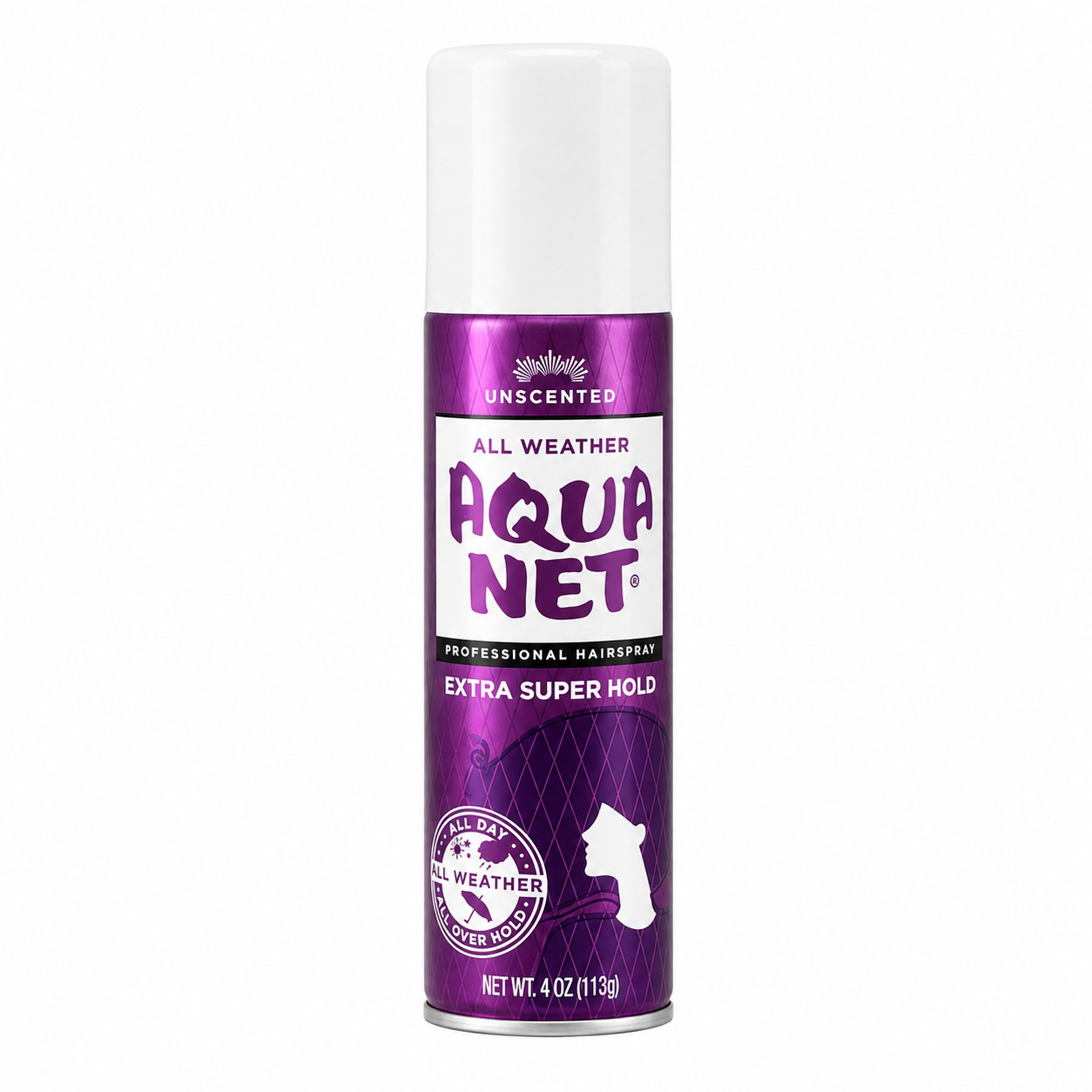 Aqua Net All Weather Unscented Extra Super Hold Professional Hairspray 4 oz