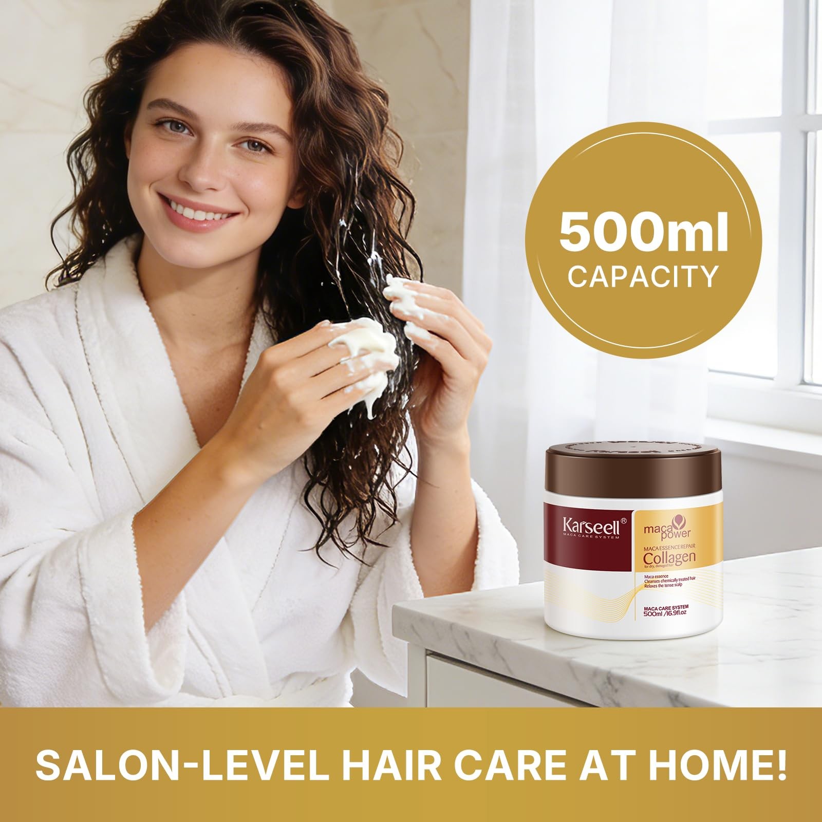 MACA Care System Deep Conditioner 16.9fl oz For Damaged Frizzy Hair