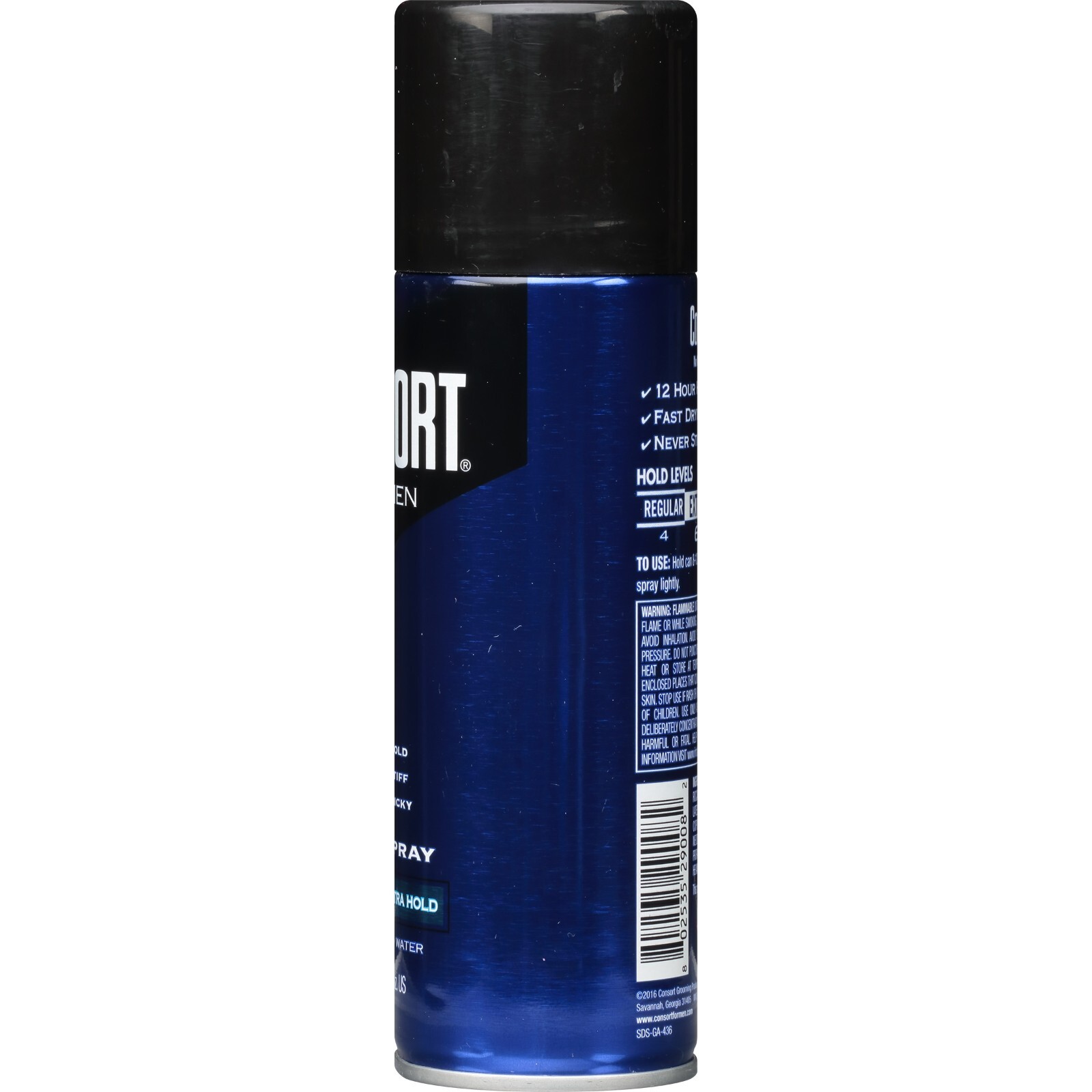 (2 pack) Consort Unscented Extra Hold Hair Spray for Men, 8.3 oz.Shine Enhancing