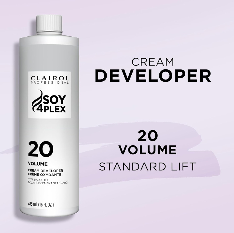 Clairol Professional Crème Permanente 20 volume Hair Developer, 16 oz. – Packagi