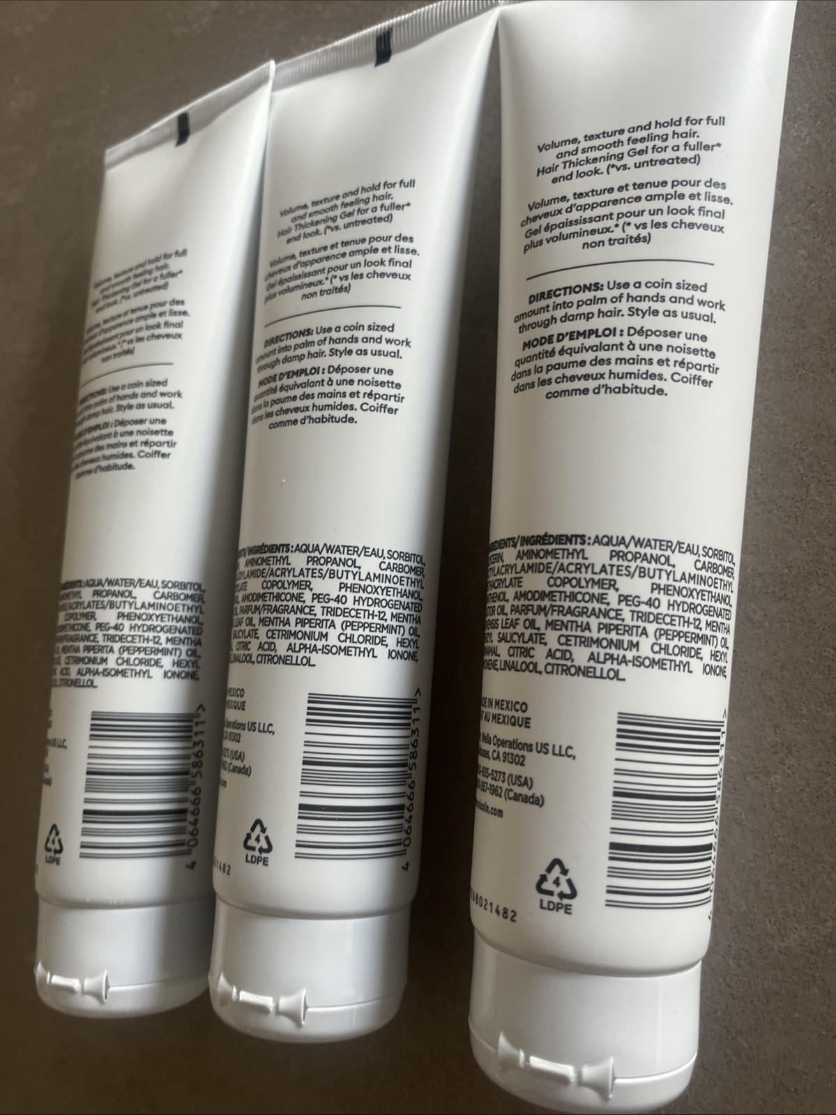 Nioxin Density Defend Styling Hair Thickening Gel 5.1 oz 3 Pack