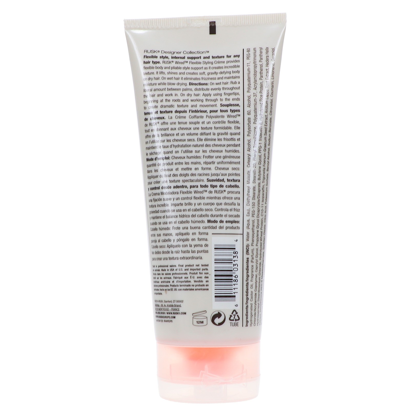 Rusk Wired Styling Cream 6 oz – 2 Pack
