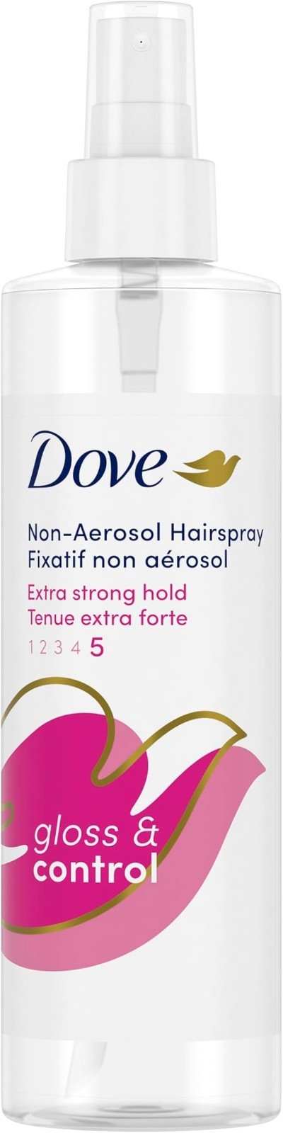 Dove Extra Hold Styling Hairspray Non-Aerosol Glossy Hold, 9.25 Oz 3 PACK