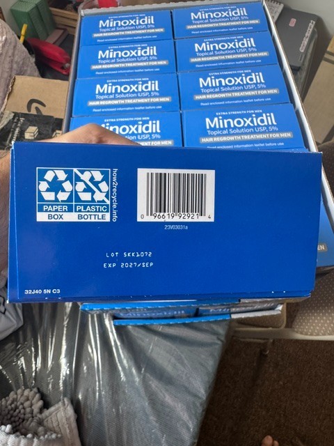 Kirkland Signature Minoxidil 5% Hair Regrowth Treatment for Men -12oz (12 boxes)