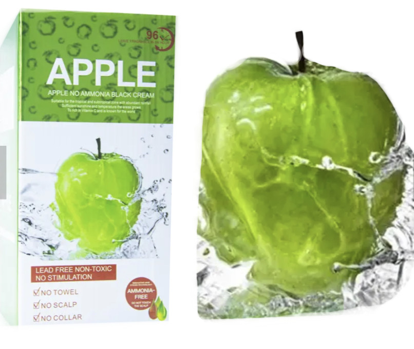 Mokeru Apple Hair Dye Cream 500ml A & B Black