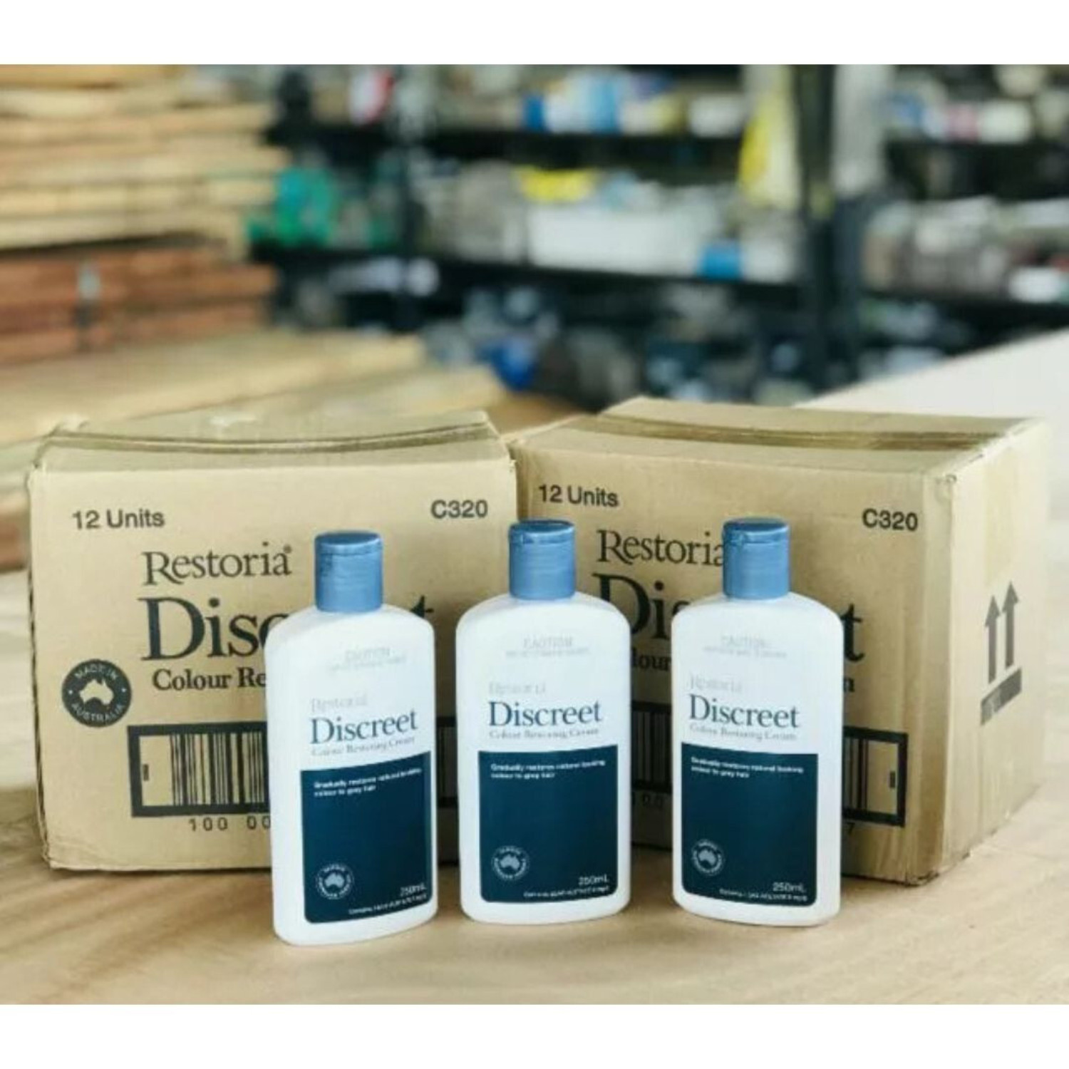 250ml x 12units Restoria Discreet Colour Restoring Cream Hair Treatment 2028 EXP