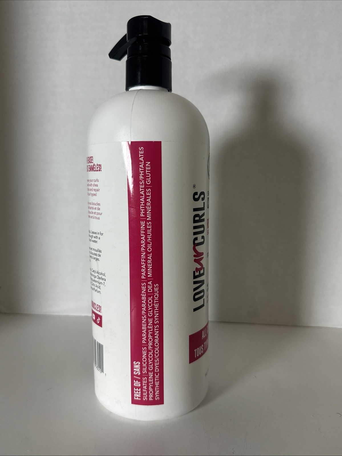 Love UR Curls Silicone Free Step 2 Conditioner, All Curl Types, 33.8 fl oz