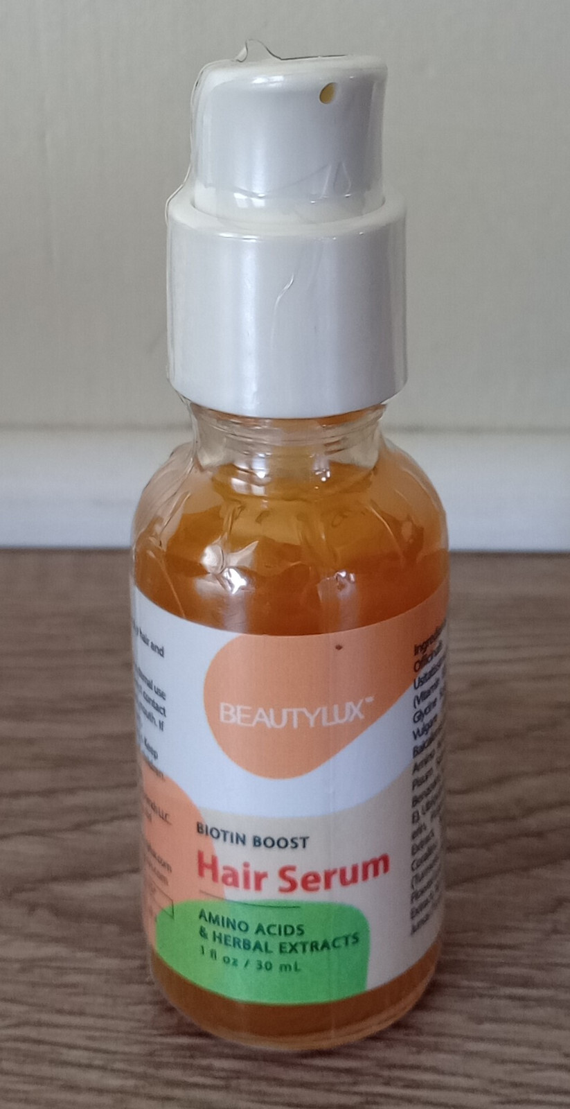 BeautyLux Biotin Hair Boost Serum With Amino Acids & Herbal Extracts 1 oz. (28g)