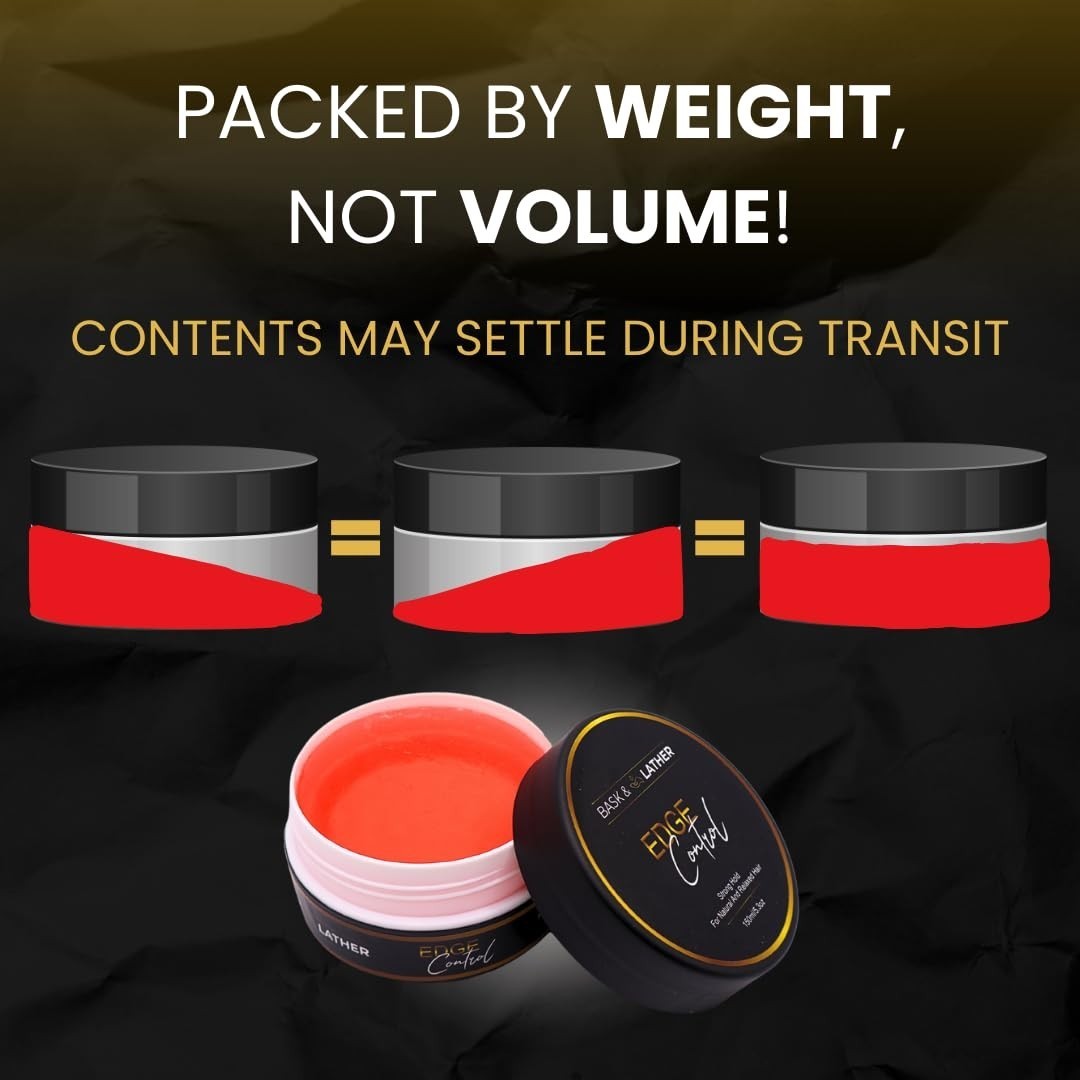 Strong Hold Edge Control Gel with Castor Oil, NonGreasy, NonFlaking, No White…