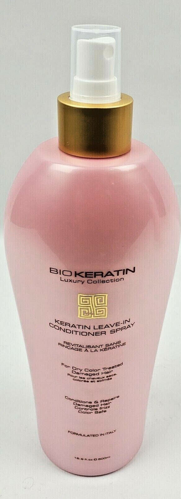 Bio Keratin LUXURY COLLECTION LEAVE-IN CONDITIONER SPRAY DAMAGE HAIR 16.9 fl oz