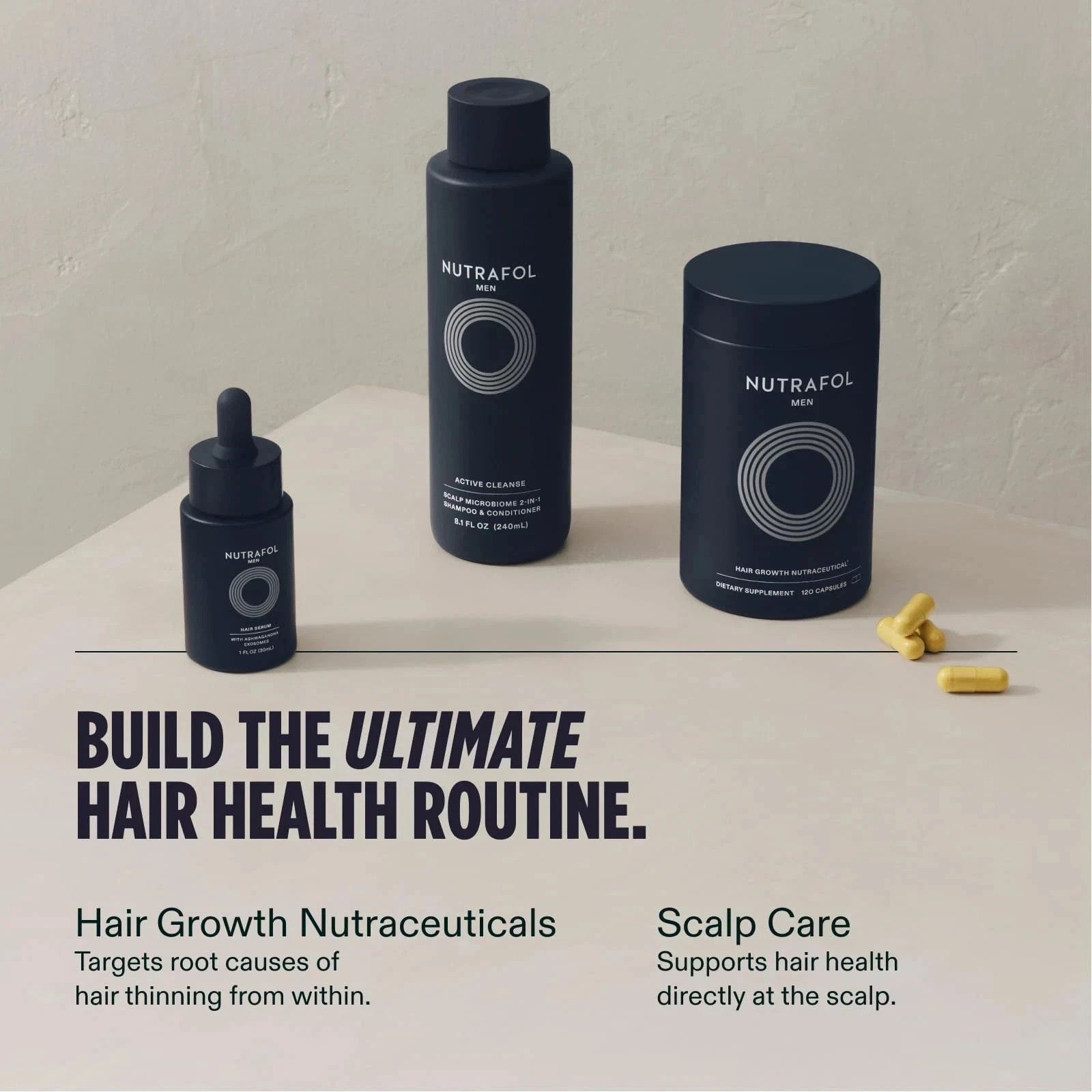 NUTRAFOL Men’s AUTHENTIC Hair Growth 1 Bottle 120 Pills 1 month supply