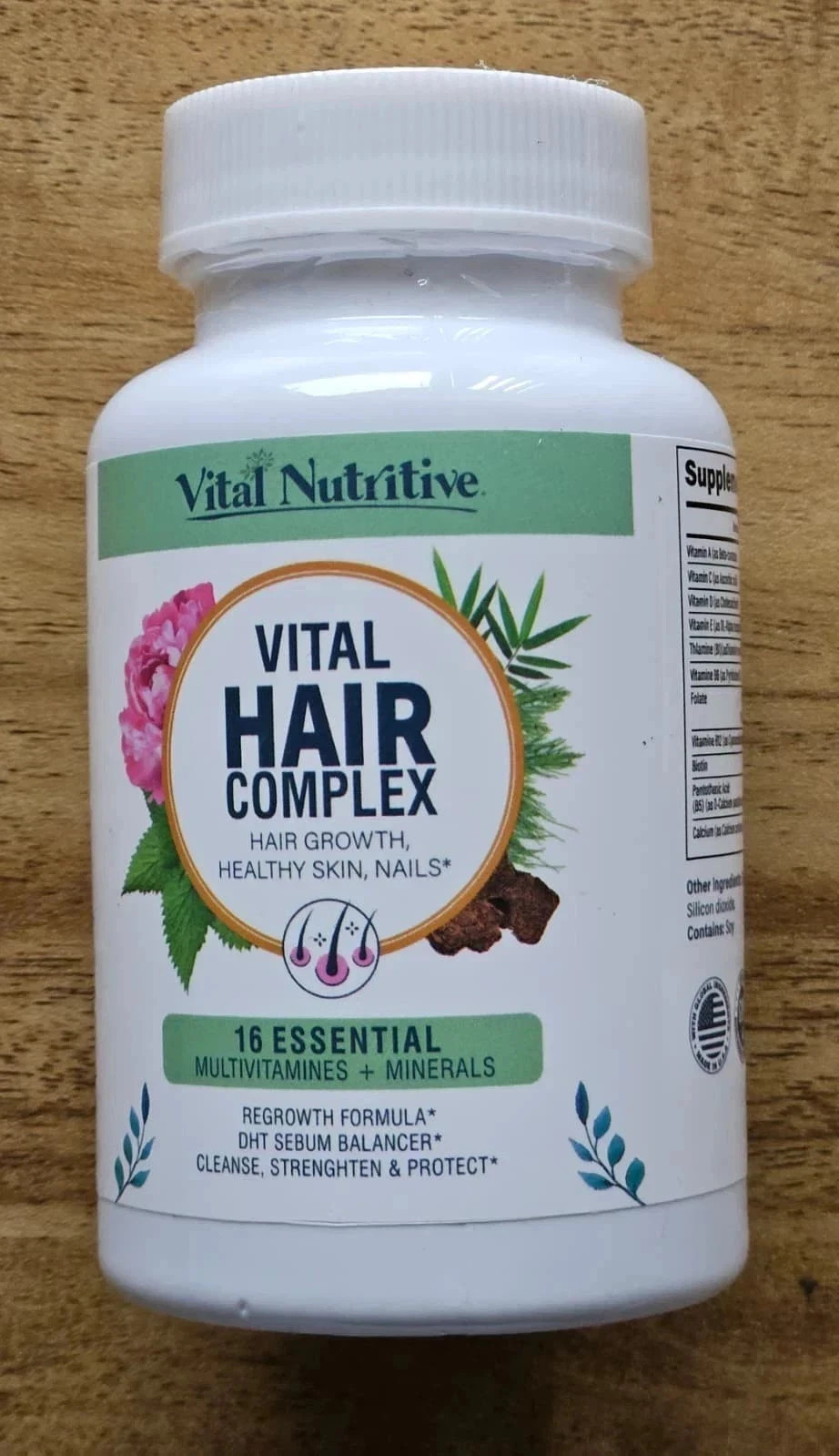 Vital Nutritive Vital Hair Complex 60 Veg Capsules | 100% | Free Shipping