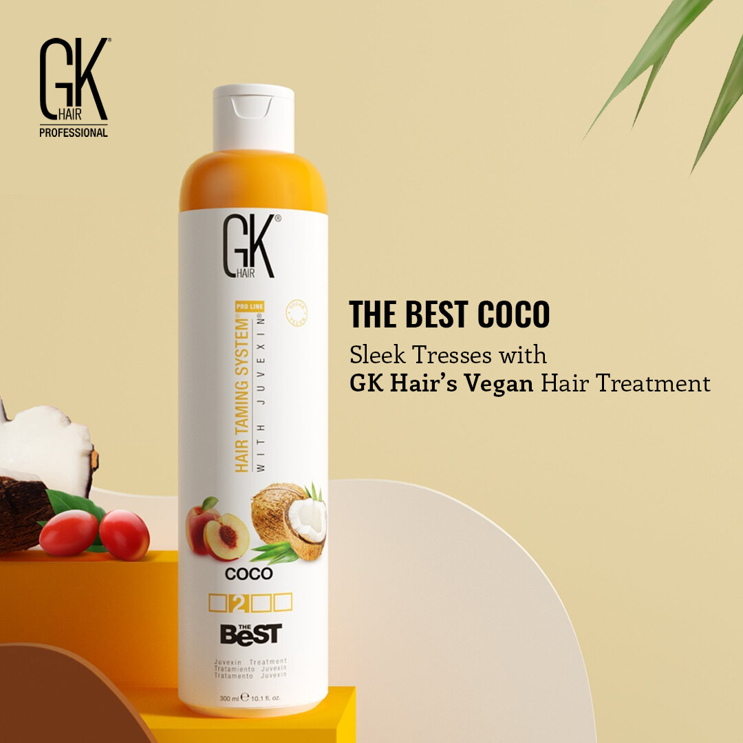 GK HAIR Best COCO 10.1 fl Oz Brazilian Blowout Women Keratin Treatment Smoothing
