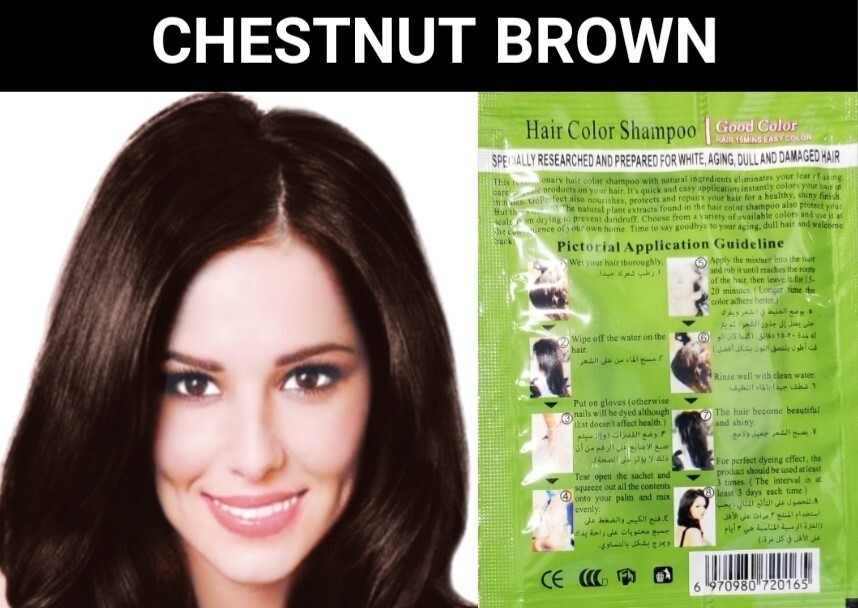 5 PCS PURPLE HERBAL HAIR DYE SHAMPOO COLOR GRAY&WHITE HAIR IN MINUTES WOMEN&MEN