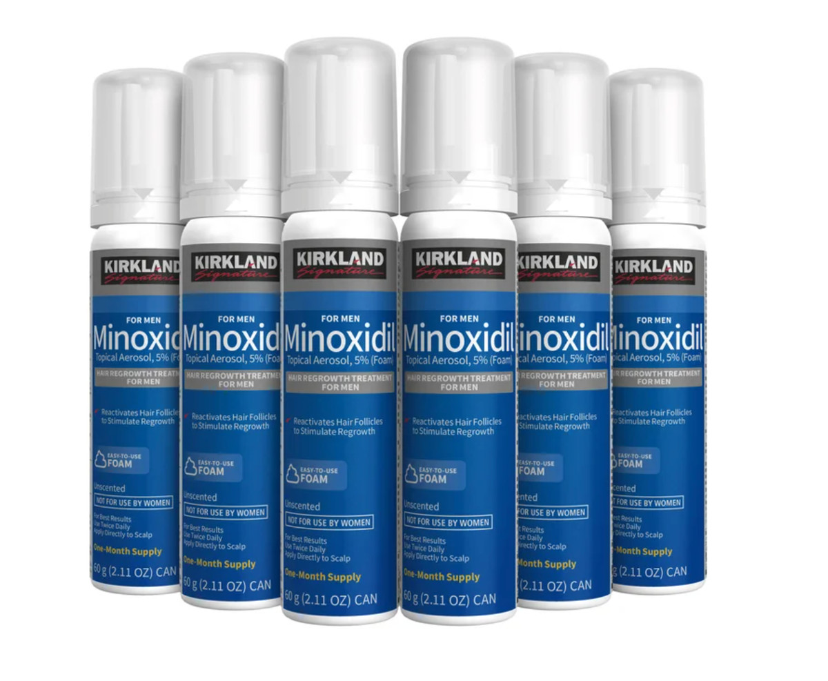 Kirkland Hair Growth Foam for Men 2.11 oz each (4x Bundle) 4mo NWOB FAST SHIP!!!