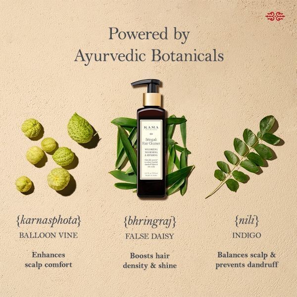 Kama Ayurveda Bringadi Hair Cleanser | Nourishing Shampoo | Hair growth | detox