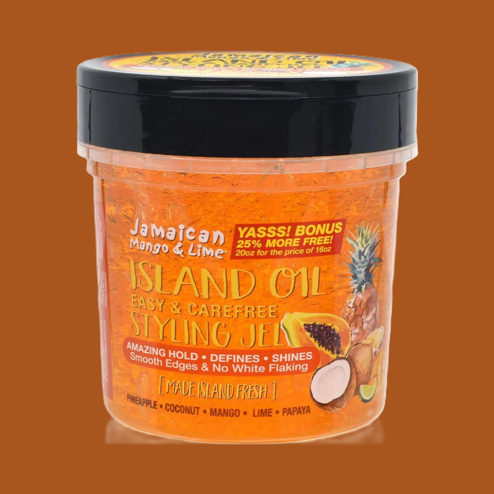 Brand New Jamaican Mango & Lime Island Oil Styling Jel: Made in United States