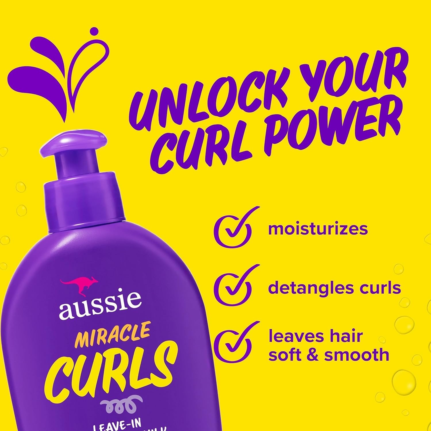 Aussie Miracle Curls with Coconut Oil Paraben Free Detangling 6.7 fl oz