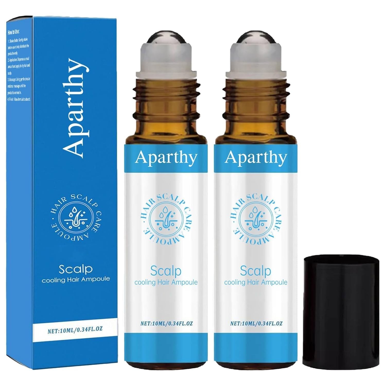 Aparthy Hair Growth Roll On, Advanced 0.35 Fl Oz (Pack of 1), 2PCS
