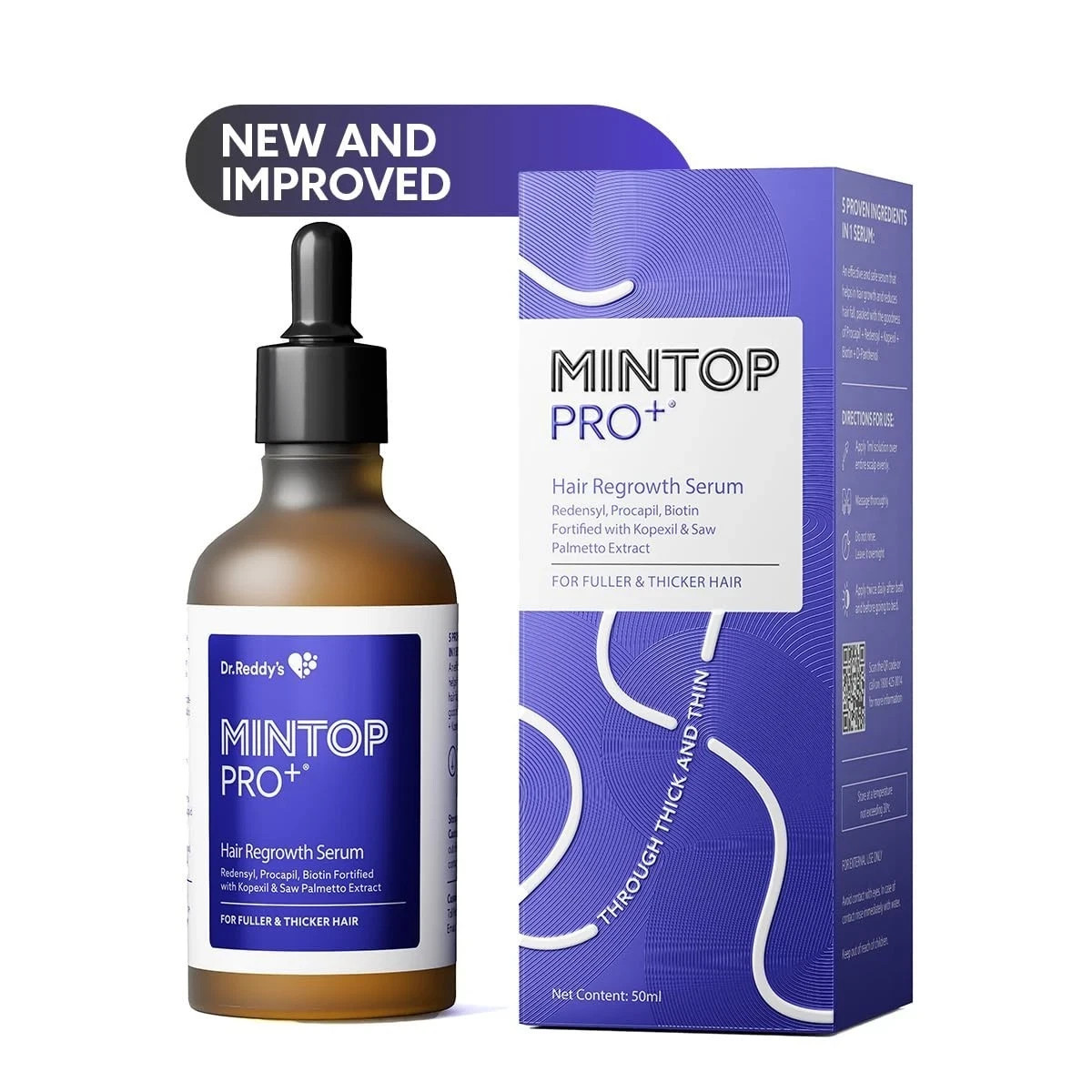 Mintop Pro Plus Hair Regrowth Serum by Dr Reddy’s 50 Ml