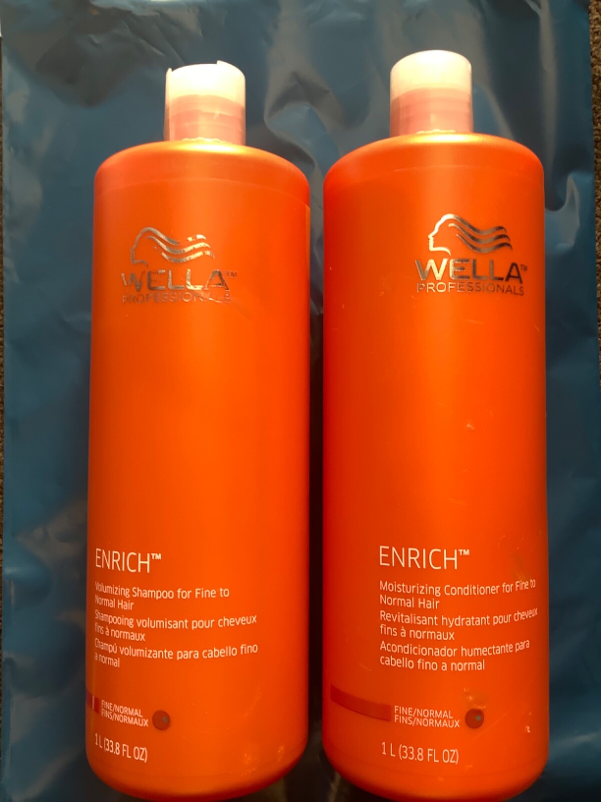 (2 PACK)Wella Invigo Nutri-Enrich Deep Nourishing Shampoo & Conditioner Duo,33.8