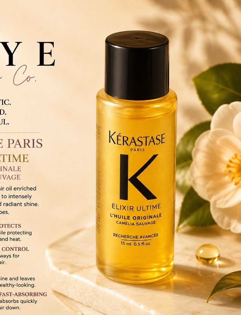 Kérastase Elixir Ultime L’Huile Originale Hair Oil, Heat Protect, 0.5 fl oz