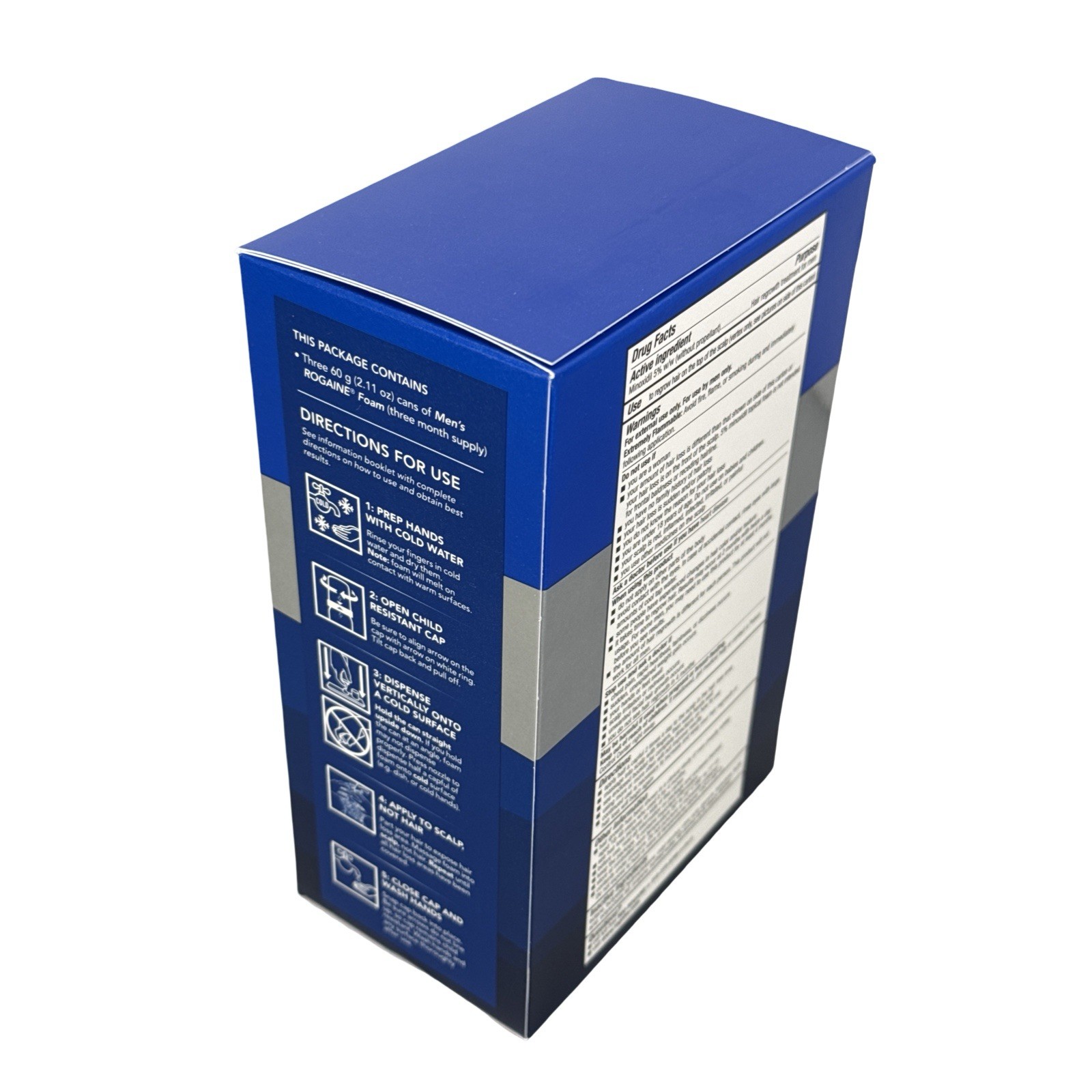 Rogaine Men’s 5% Minoxidil Foam Hair Regrowth Treatment, 3×2.11 oz, Exp 06/2027