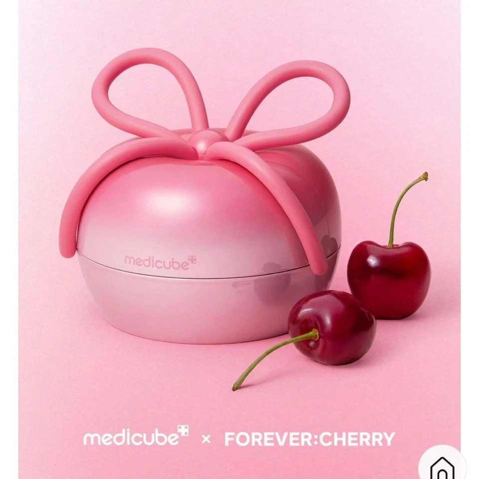 medicube x FOREVER CHERRY Ribbon Cherry Hair Brush Pink Limited Edition