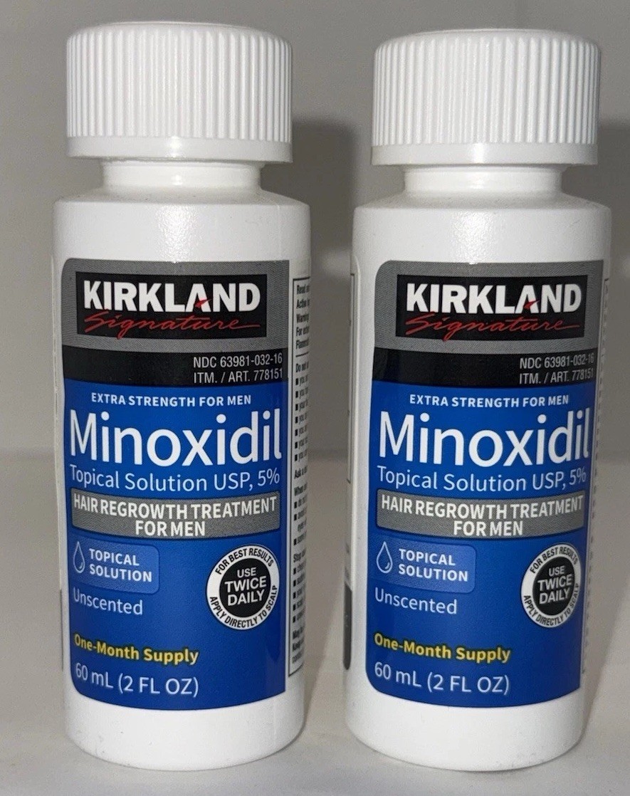 Kirkland Minoxidil 5% Extra Strength Men 2 Month Supply Hair Regrowth Sealed