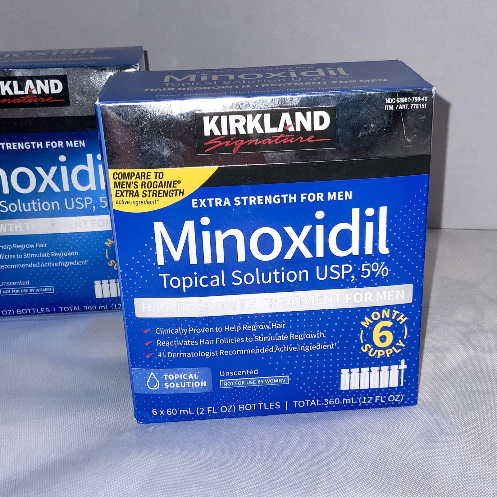 2 PACK LOT Kirkland Minoxidil 5% Hair Regrowth TOPICAL Treatment 12 Month Supply
