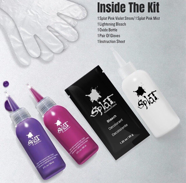 Splat Rebellious Colors Ombré RAIN Pink Mist & Violet Storm Complete Kit
