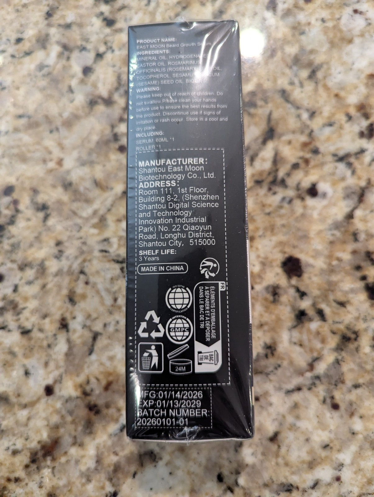 East Moon Beard Growth Serum Hyper Derma Roller 2 fl oz