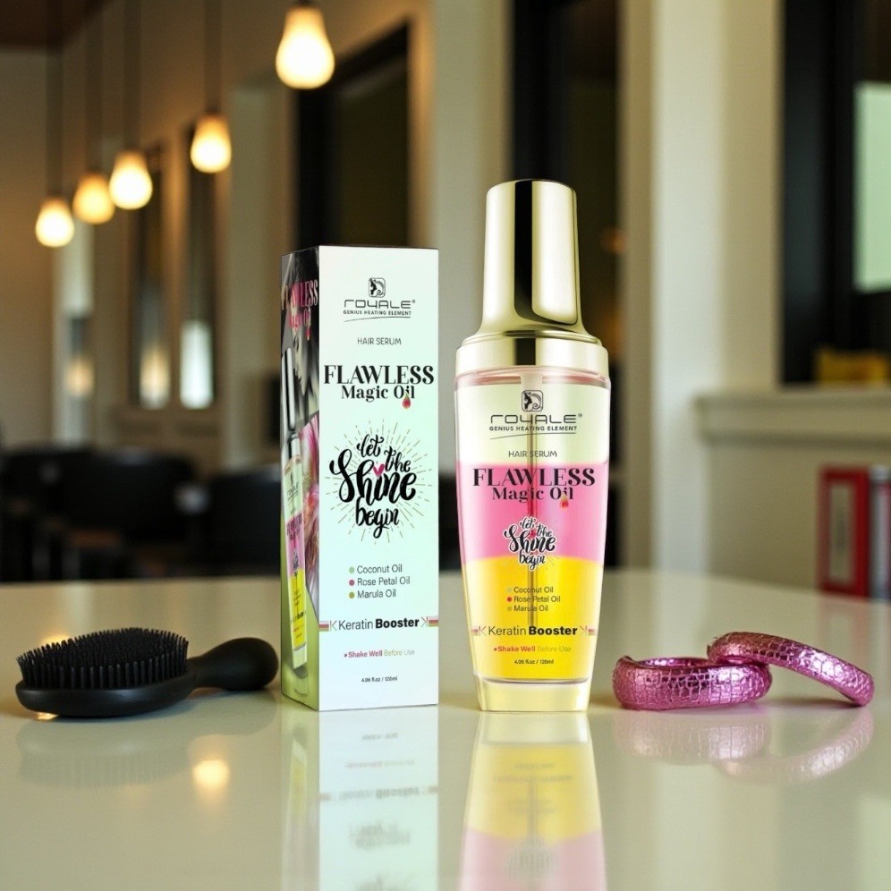 Royale Flawless Magic Oil Hair Serum Keratin Booster 120ml • NIB $85 MSRP