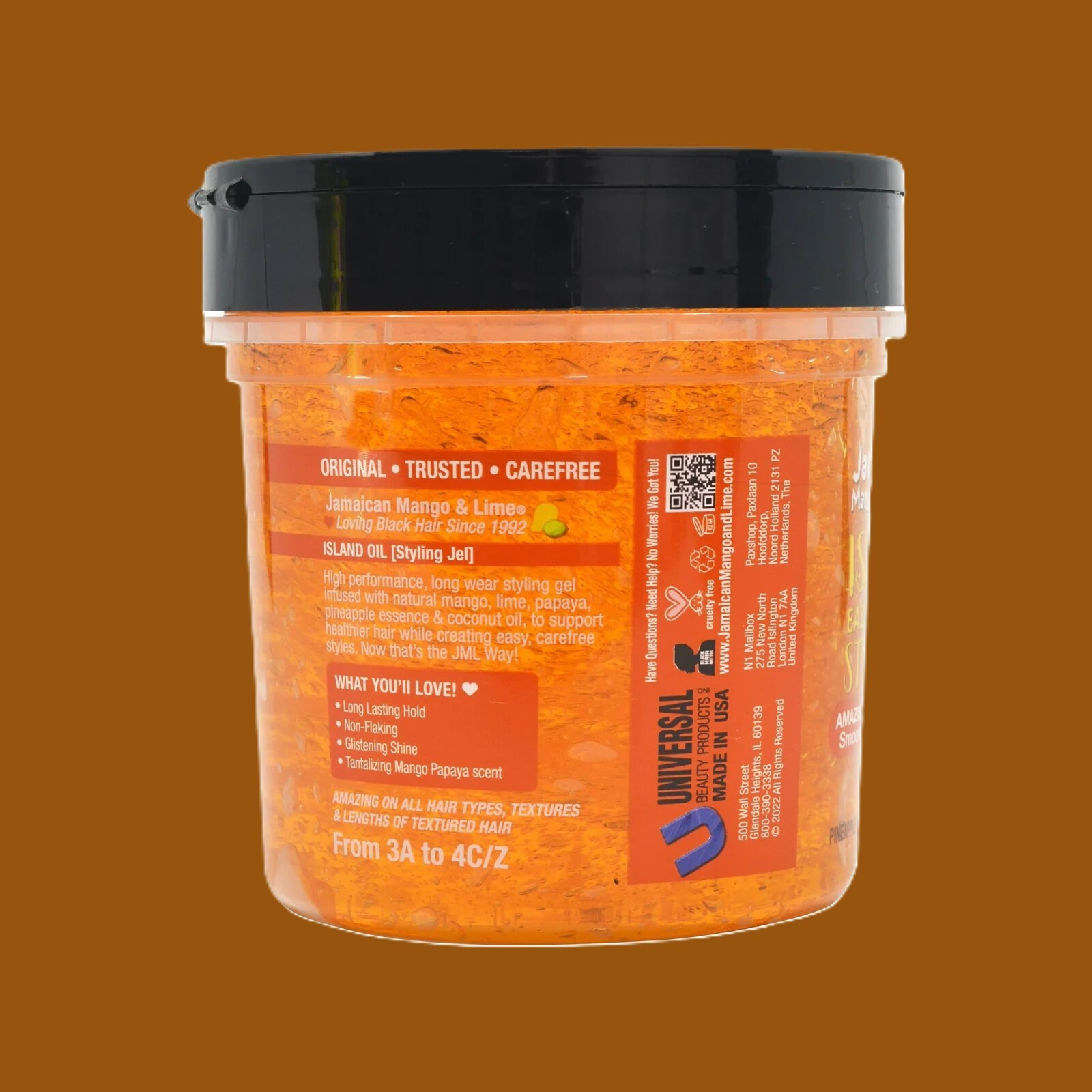 Brand New Jamaican Mango & Lime Island Oil Styling Jel: Made in United States