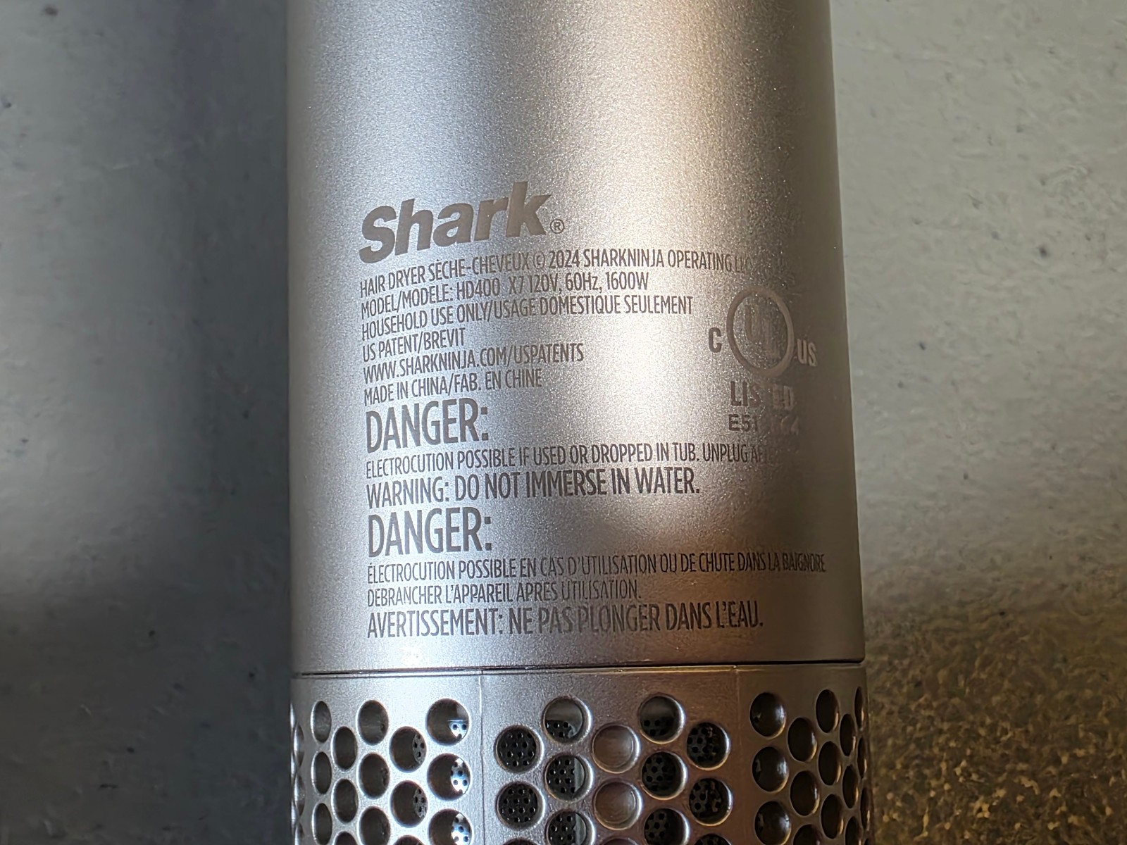 Shark Flexstyle Professional Folding Hairdryer HD430 – Rose –