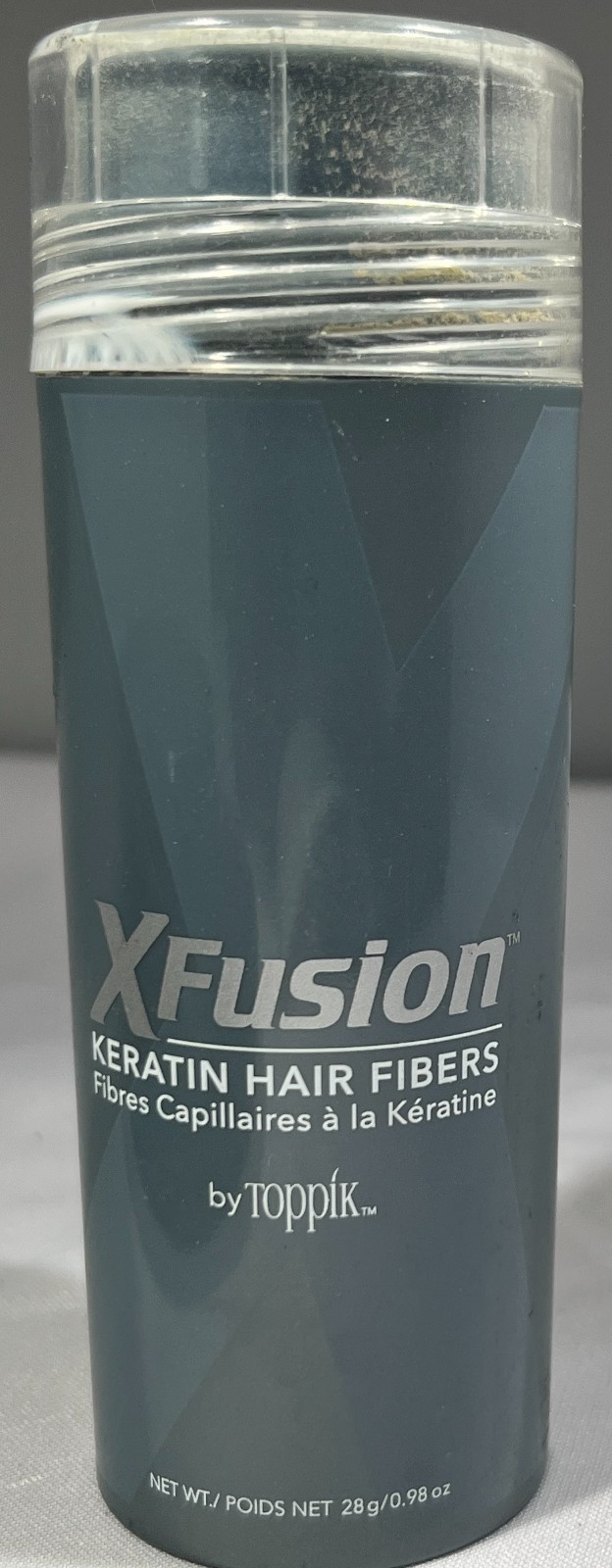 (NOT FULL) XFusion Keratin Hair Fibers, 0.98 oz. – Shade: Black (MISSING .1 oz.)